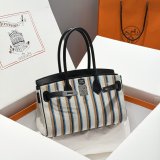 7 Star Hermes Human handmade stiching birkin 29cm Handbag