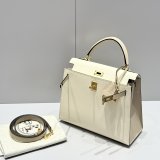 Top Hermes human handmade stiching bag Hass Epsom leather 25cm