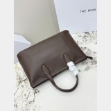 The row Polished Saddle Leather Marcel Bag