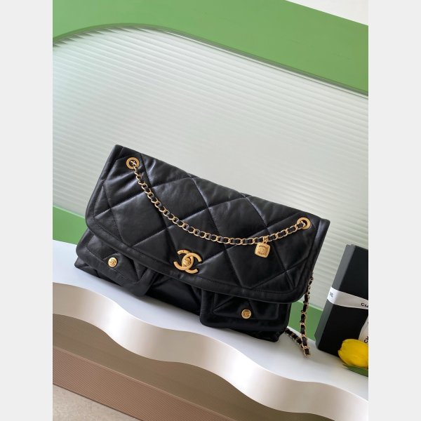 Top Quality Maxi Flapbag Black AS5727 Bag