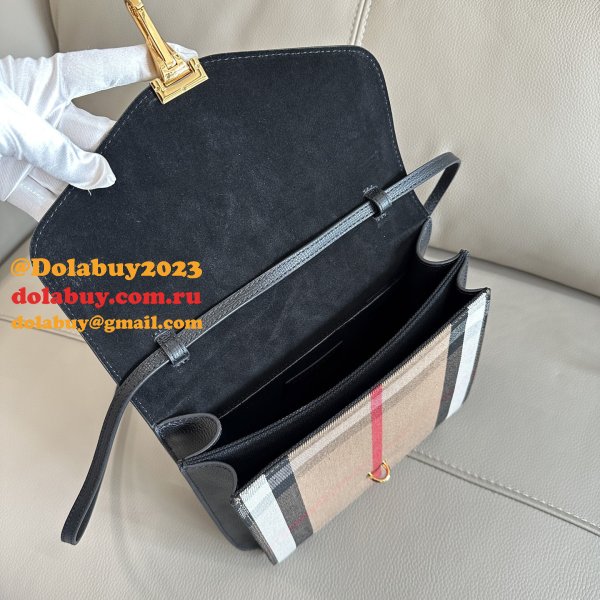 Best Burberry Grain Patchwork House Check Crossbody 8131 Bag