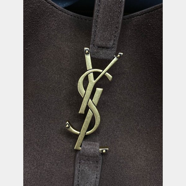 Saint Laurent Top 753837 Le 5 A 7 Supple Large In Grained Hobo Bag