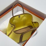 Best Hermes human handmade stiching Garden Party Bag 30cm