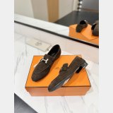 Hermes pairs Women lofer Suede