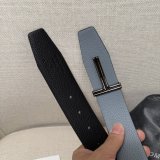 TOM FORD Leather Reversible T Belt 38mm