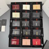 CASSANDRE MATELASSE card case in grain leather