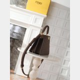Top Fendi Peekaboo I See U Petite Calf leather Bag