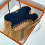 Luxury Hermes human handmade stiching Garden Party Bag 30cm