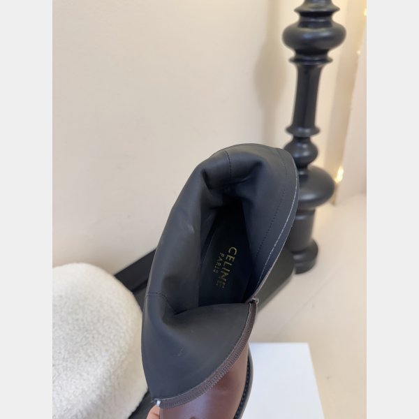 CELINE GARANCE TRIOMPHE STRAP BOOT IN CALFSKIN
