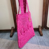 CHLOE Summer Banana tote bag in raffia