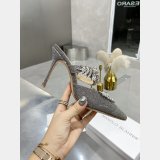 Manolo Blahnik LURUM Satin Crystal Embellished Mules