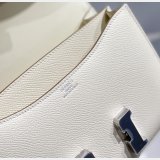Hermes Constance Bag 18cm Epsom Leather Cream