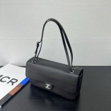 Top Quality Grained Calfskin Small Souplissimo Maxi Flap 6231 Bag