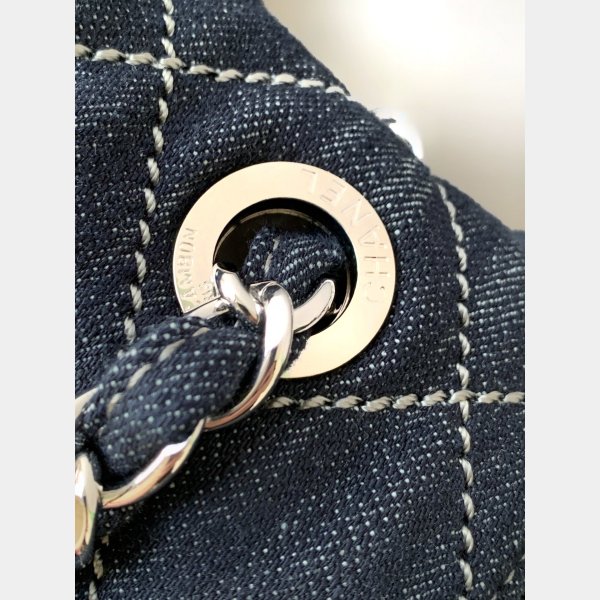 Denim Quilted Luxury AS2137/AS2136 Denim Trip Single Flap Blue