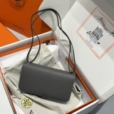 High Quality Hermes handmade Stiching Constance Elan Bag 24cm