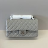 AAA+ Quality CC FLAP Handbag Caviar Leather 25cm