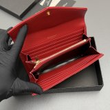 CASSANDRE MATELASSe LARGE FLAP WALLET IN GRAIN LEATHER